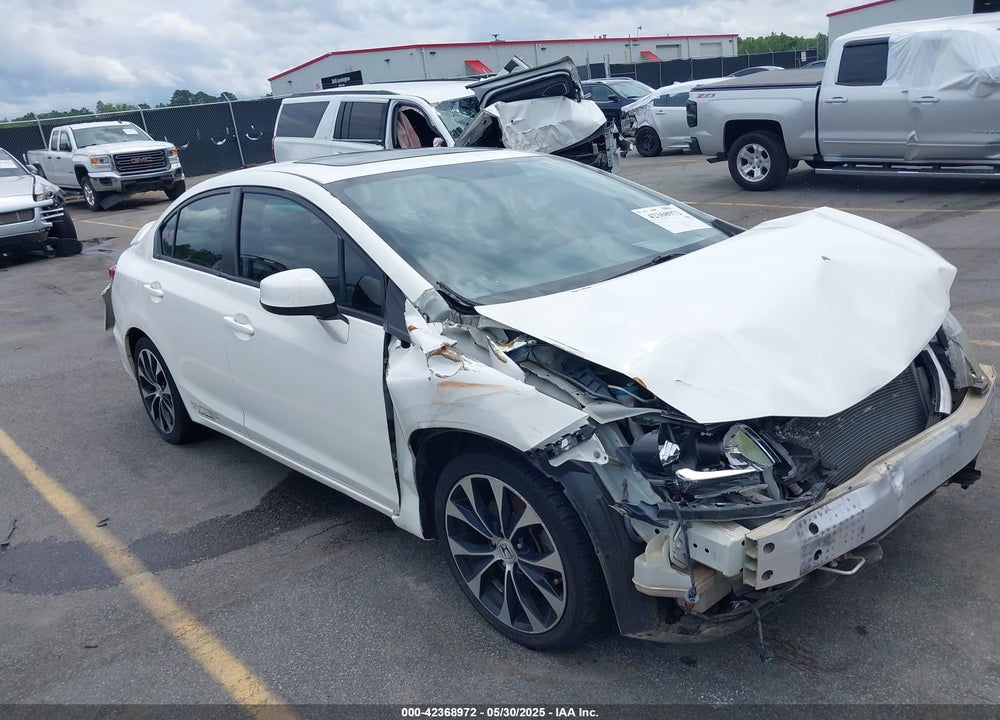 2013 HONDA CIVIC SI VIN: 2HGFB6E55DH708596