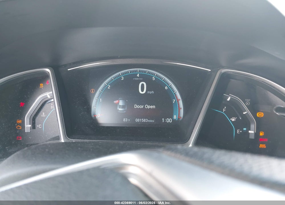 2016 HONDA CIVIC VIN: 19XFC2F71GE056578