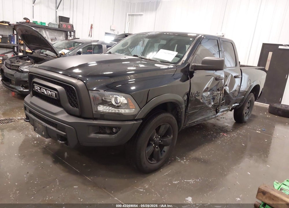 2019 RAM 1500 CLASSIC WARLOCK 4X4 6'4 BOX VIN: 1C6RR7GG1KS653296