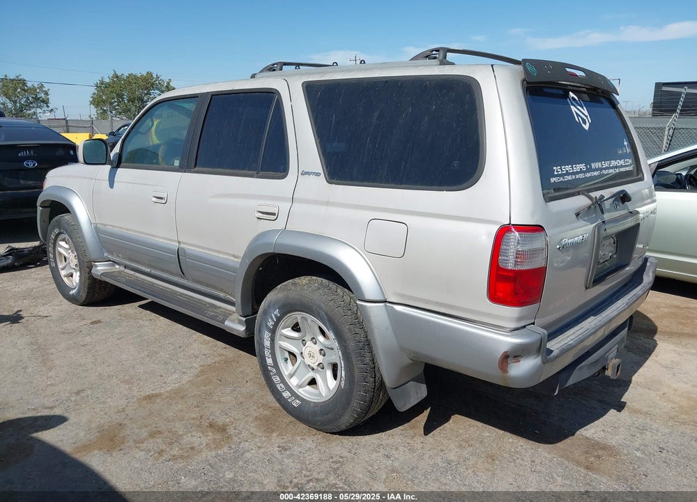 2000 TOYOTA 4RUNNER LIMITED V6 VIN: JT3HN87R0Y9036323
