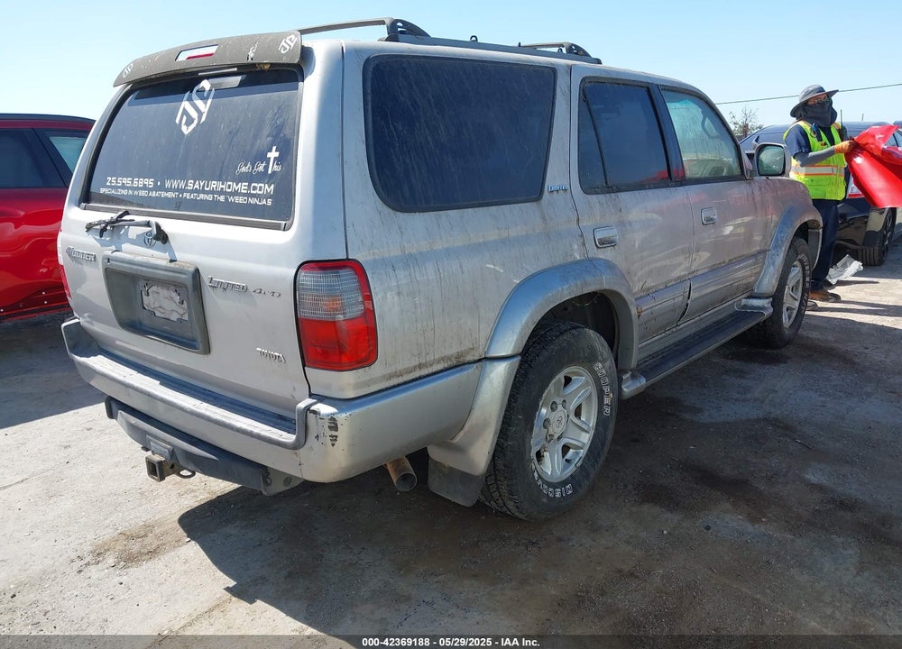 2000 TOYOTA 4RUNNER LIMITED V6 VIN: JT3HN87R0Y9036323