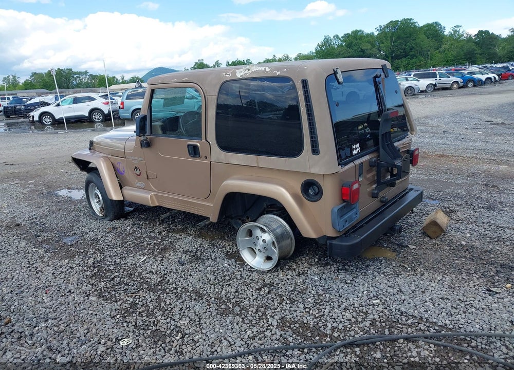 1999 JEEP WRANGLER SAHARA VIN: 1J4FY49S3XP407594