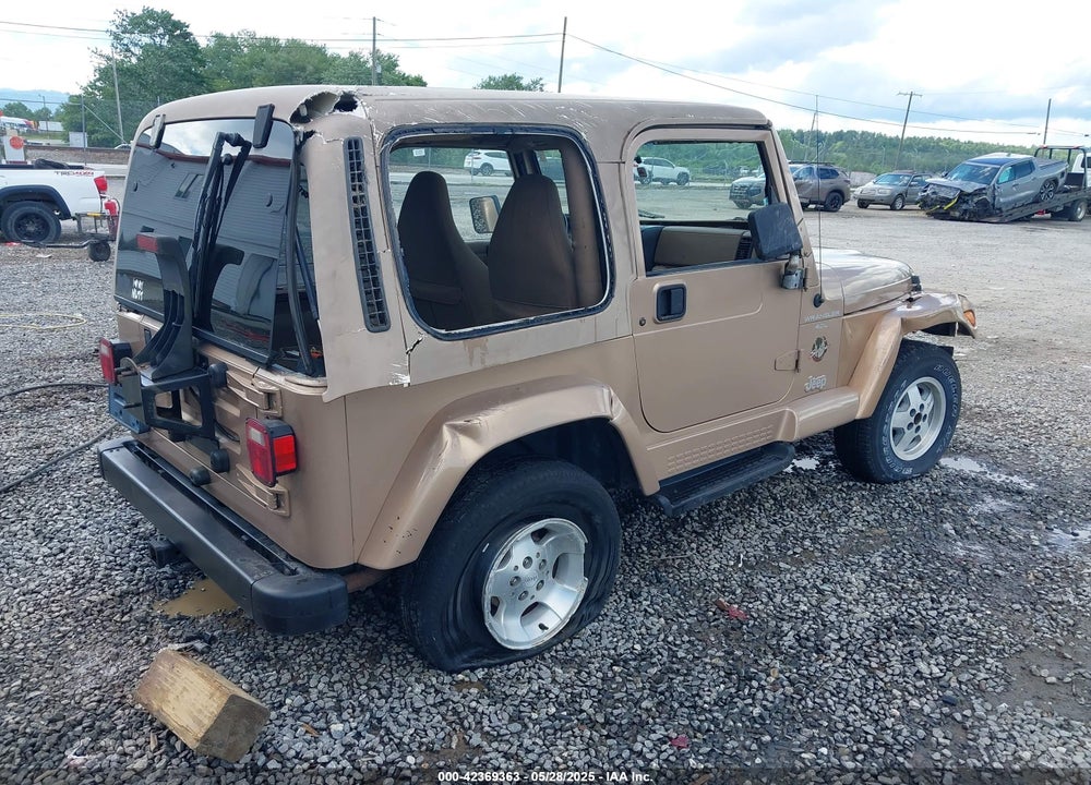 1999 JEEP WRANGLER SAHARA VIN: 1J4FY49S3XP407594