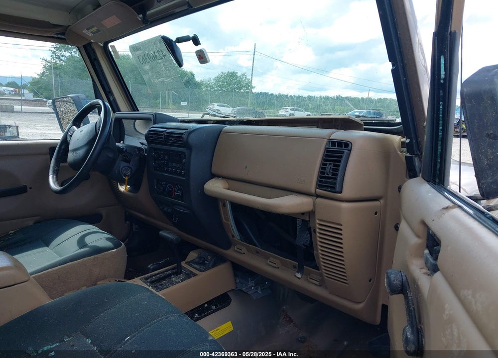 1999 JEEP WRANGLER SAHARA VIN: 1J4FY49S3XP407594