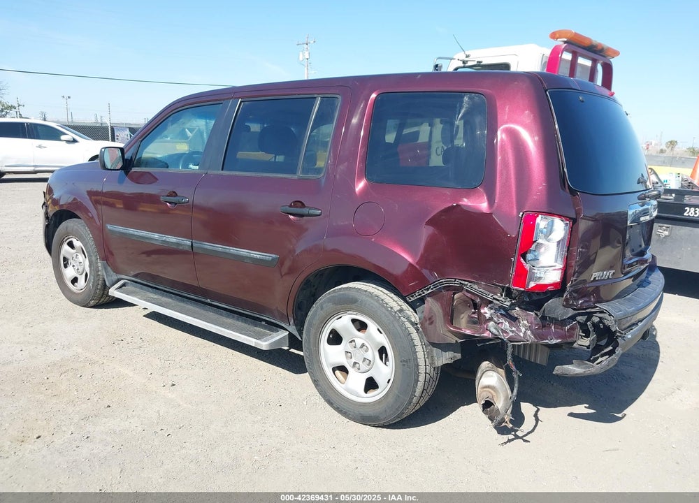 2011 HONDA PILOT VIN: 5FNYF3H2XBB052832