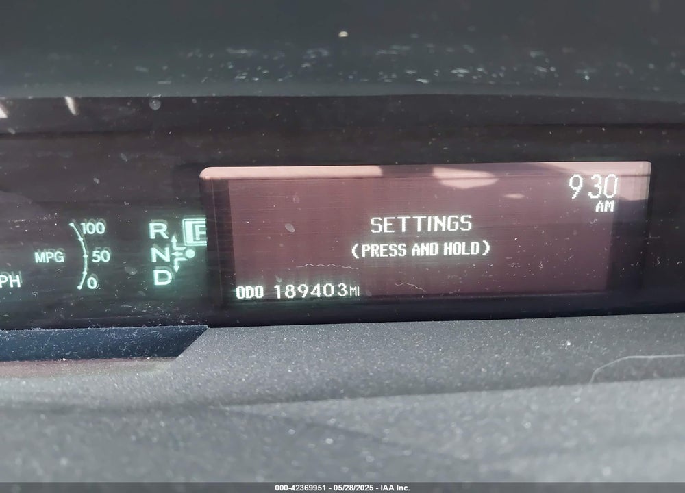 2010 TOYOTA PRIUS III VIN: JTDKN3DU7A0200125