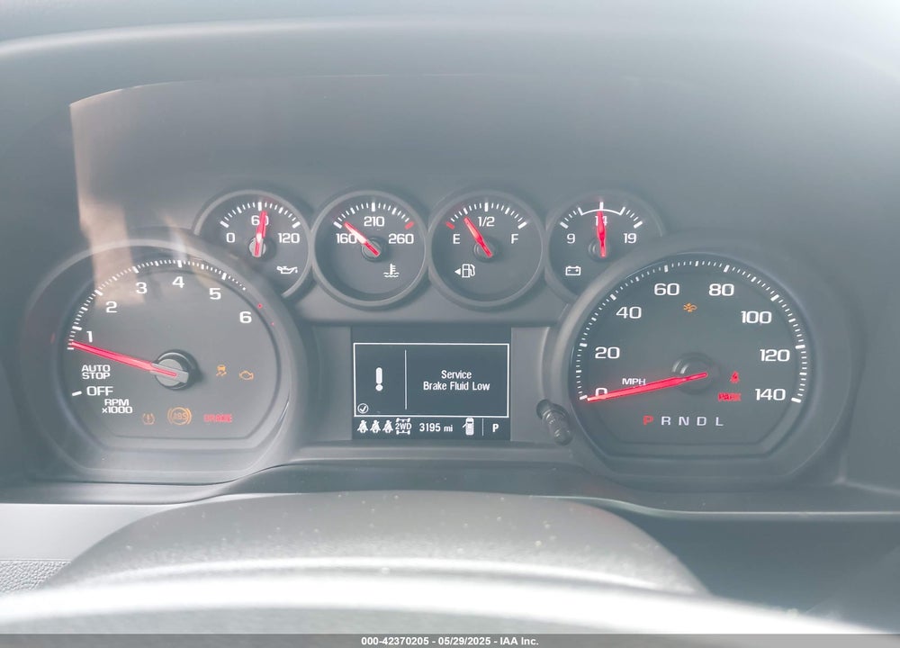 2025 CHEVROLET SILVERADO 1500 4WD SHORT BED CUSTOM TRAIL BOSS VIN: 3GCUKCED0SG208192