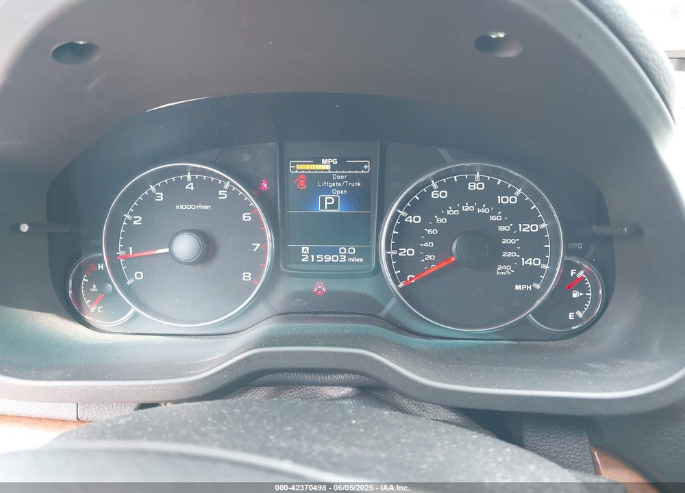 2014 SUBARU OUTBACK VIN: 4S4BRBNCXE3303012