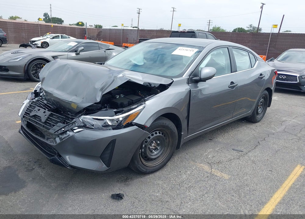 2025 NISSAN SENTRA S VIN: 3N1AB8BV6SY308789