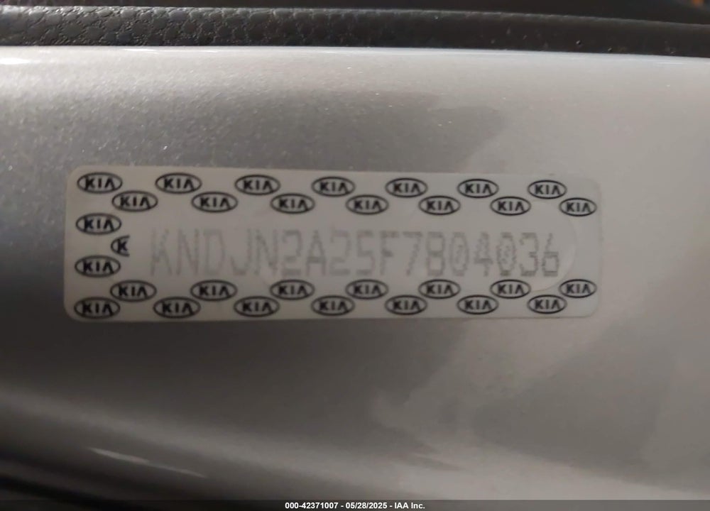 2015 KIA SOUL VIN: KNDJN2A25F7804036