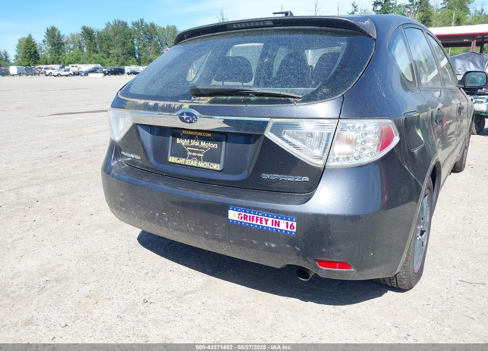 2008 SUBARU IMPREZA 2.5I VIN: JF1GH61608H816612