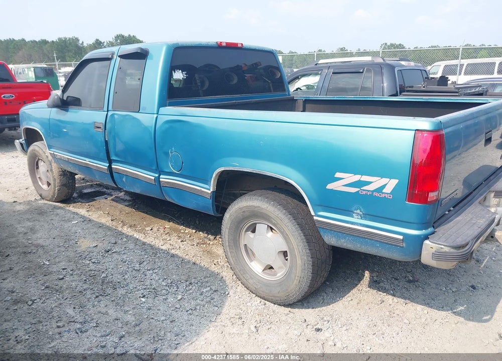 1998 GMC SIERRA 1500 SL WIDESIDE VIN: 2GTEK19R8W1553399