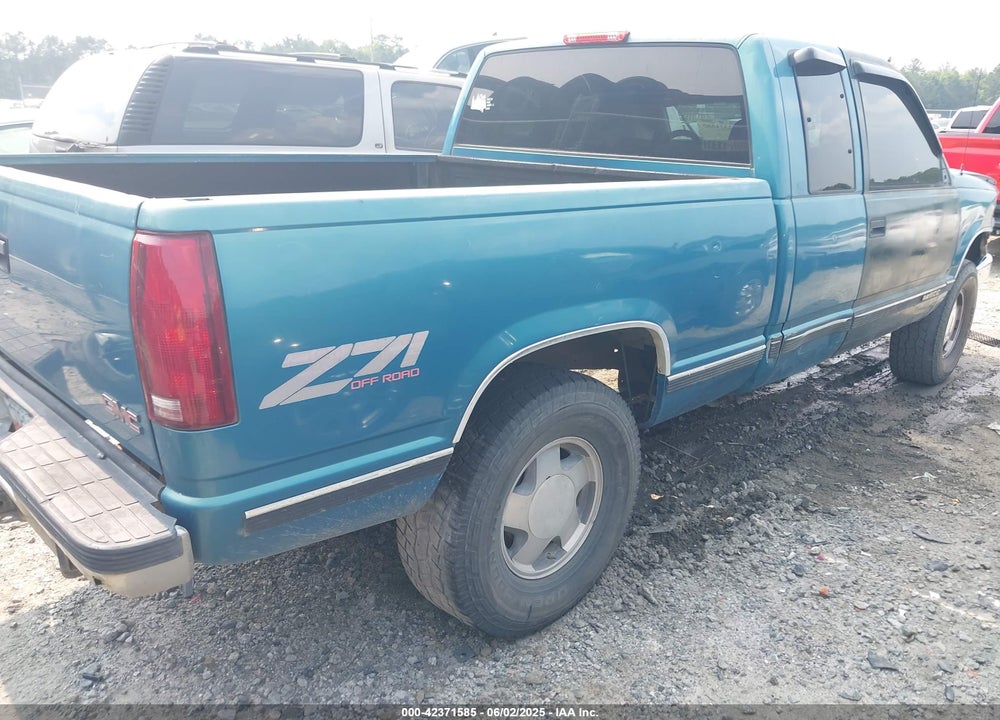1998 GMC SIERRA 1500 SL WIDESIDE VIN: 2GTEK19R8W1553399