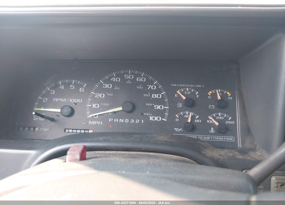 1998 GMC SIERRA 1500 SL WIDESIDE VIN: 2GTEK19R8W1553399