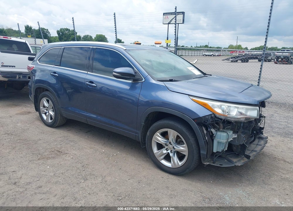 2014 TOYOTA HIGHLANDER LIMITED PLATINUM V6 VIN: 5TDYKRFH5ES034504
