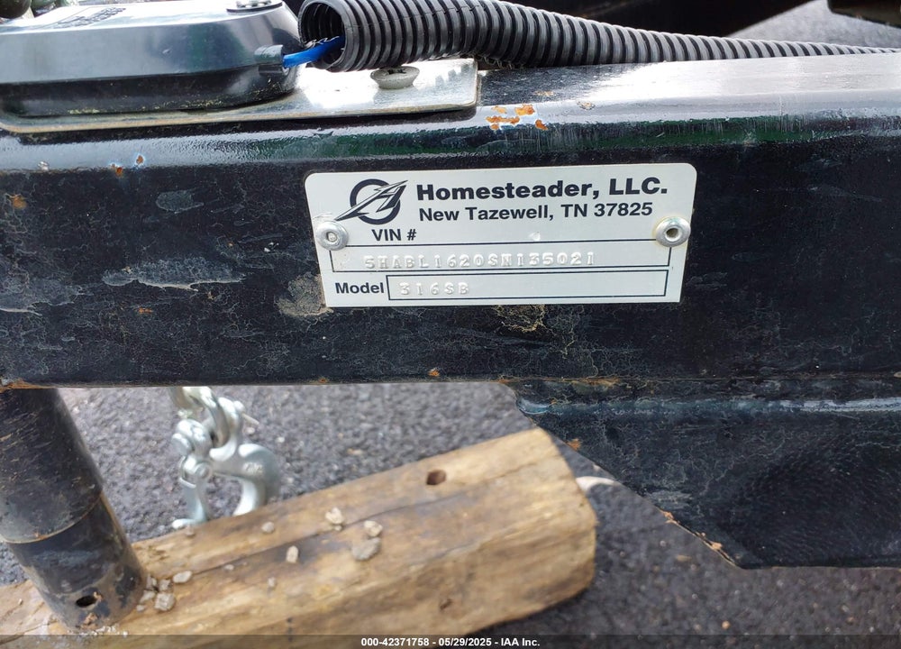 2025 HOMEMADE 316SB VIN: 5HABL1620SN135021
