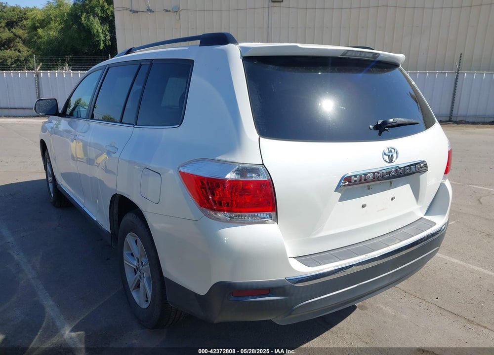 2013 TOYOTA HIGHLANDER SE V6 VIN: 5TDZK3EH7DS127798