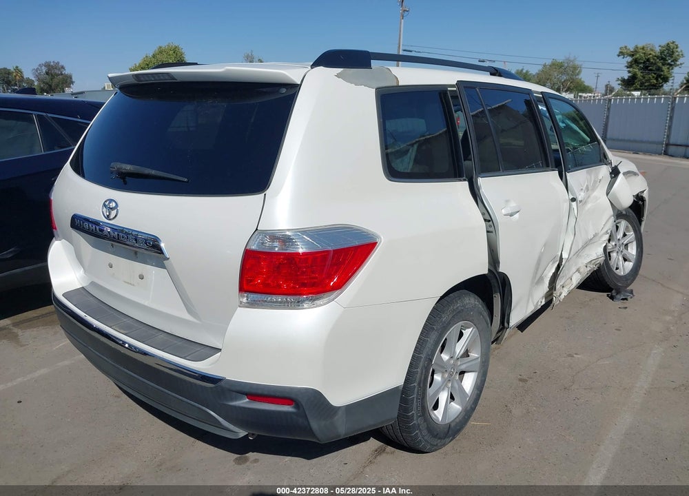 2013 TOYOTA HIGHLANDER SE V6 VIN: 5TDZK3EH7DS127798