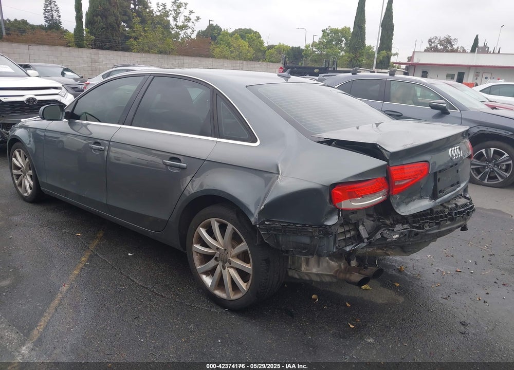 2013 AUDI A4 2.0T PREMIUM VIN: WAUEFAFL0DA195252