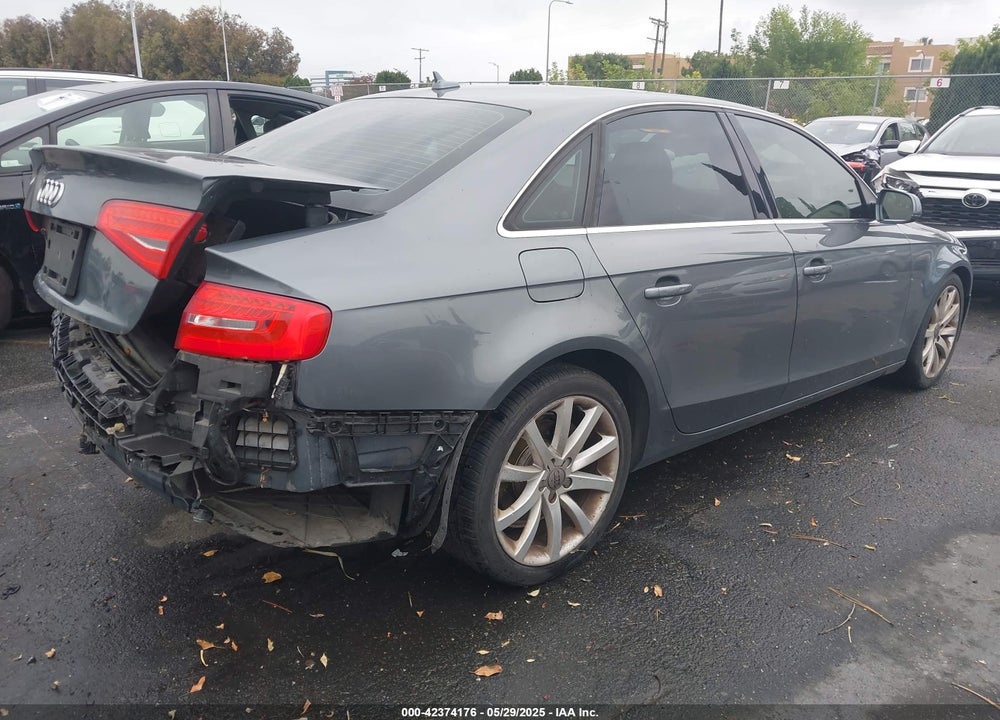 2013 AUDI A4 2.0T PREMIUM VIN: WAUEFAFL0DA195252