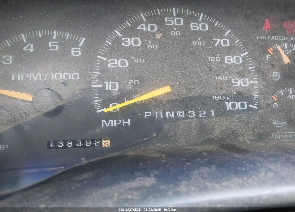 1997 GMC SIERRA 1500 SL WIDESIDE VIN: 2GTEK19R1V1509663