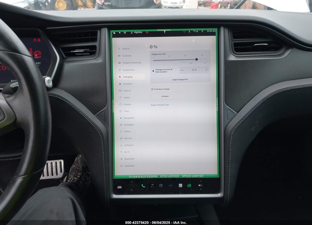 2018 TESLA MODEL S 100D/75D/P100D VIN: 5YJSA1E42JF265898