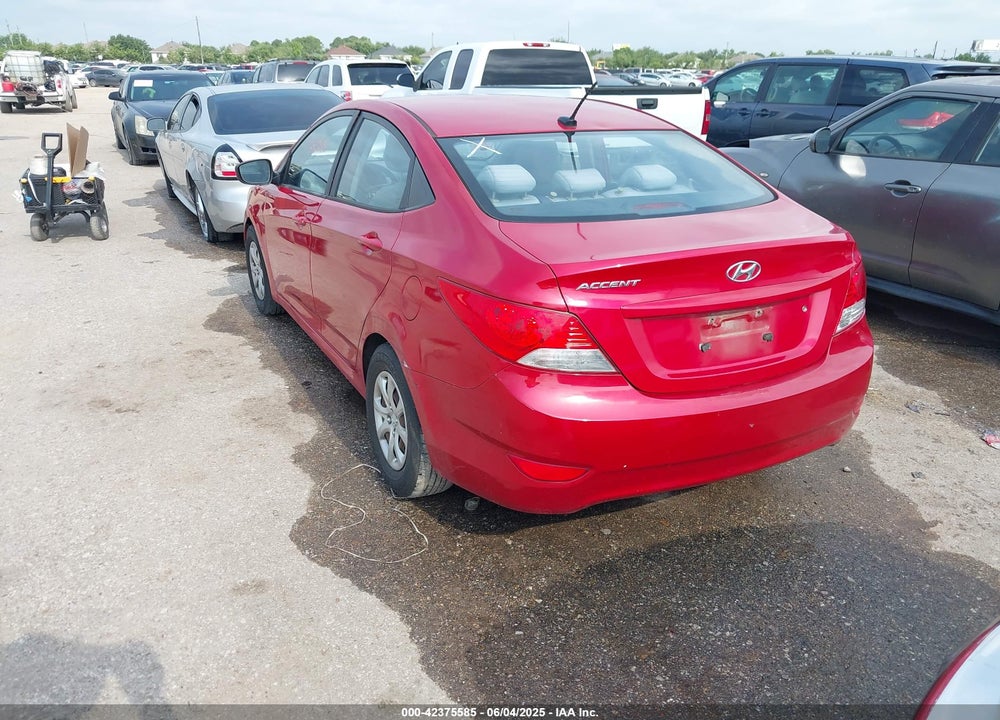 2013 HYUNDAI ACCENT GLS VIN: KMHCT4AE4DU542783