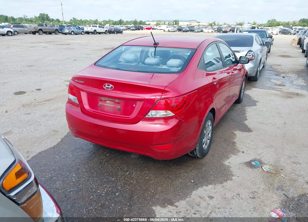 2013 HYUNDAI ACCENT GLS VIN: KMHCT4AE4DU542783