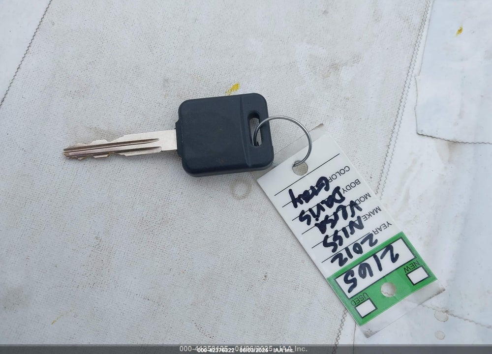 2012 NISSAN VERSA VIN: 3N1BC1CP5CK811033