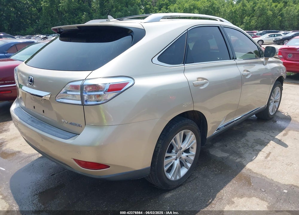 2012 LEXUS RX 450H VIN: JTJBC1BA4C2430180