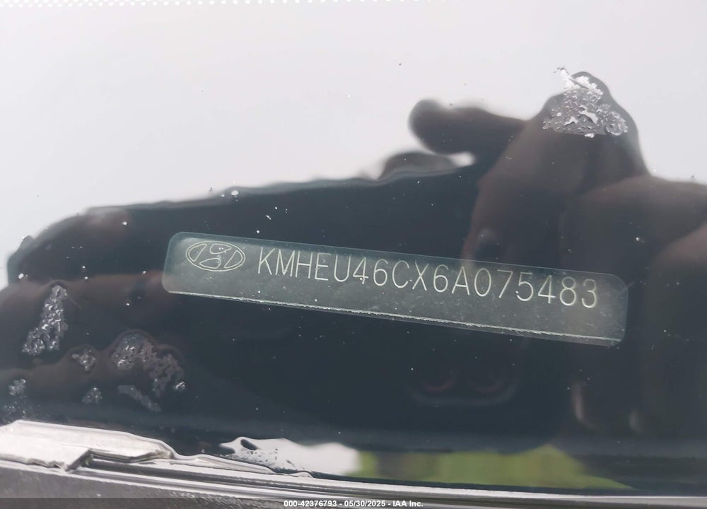 2006 HYUNDAI SONATA GLS VIN: KMHEU46CX6A075483