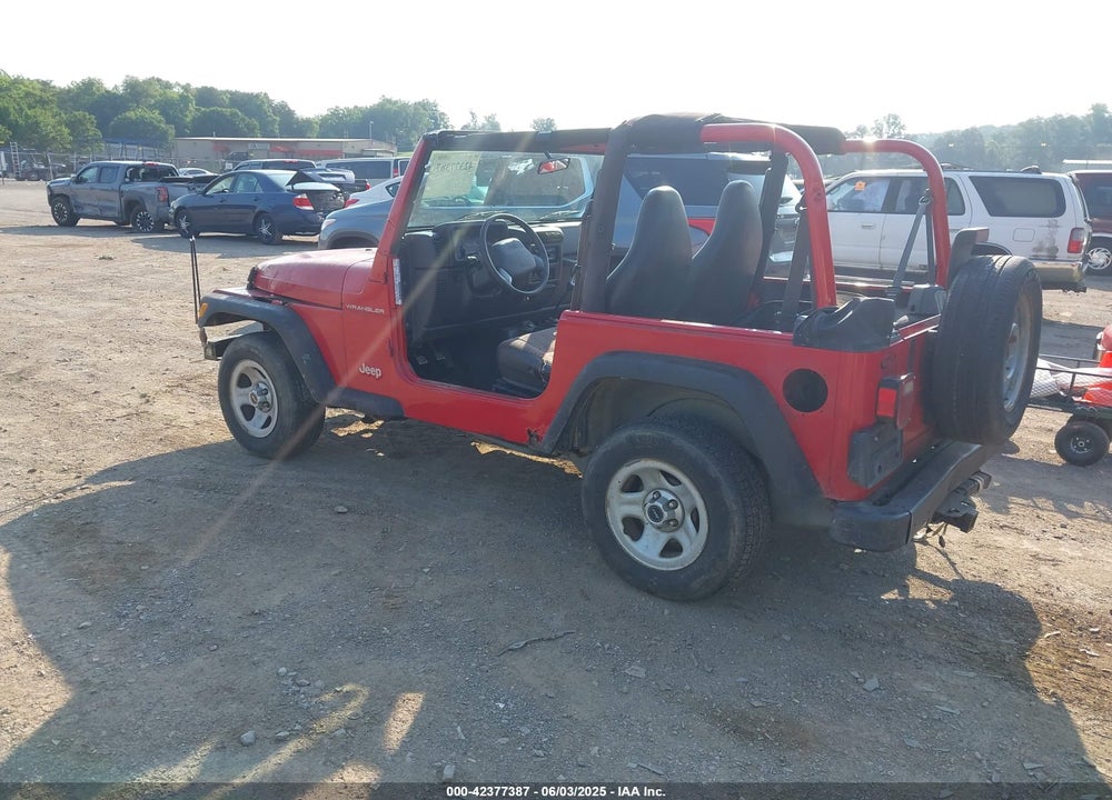 2000 JEEP WRANGLER SE VIN: 1J4FA29P6YP775127