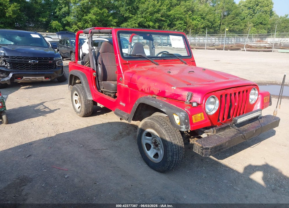 2000 JEEP WRANGLER SE VIN: 1J4FA29P6YP775127