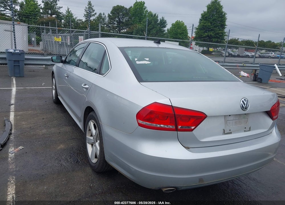 2013 VOLKSWAGEN PASSAT VIN: 1VWBN7A3XDC120658
