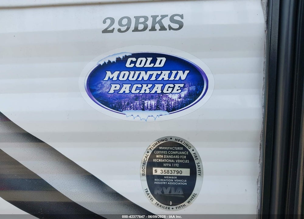 2015 KEYSTONE HIDEOUT VIN: 4YDT29B24F7200970