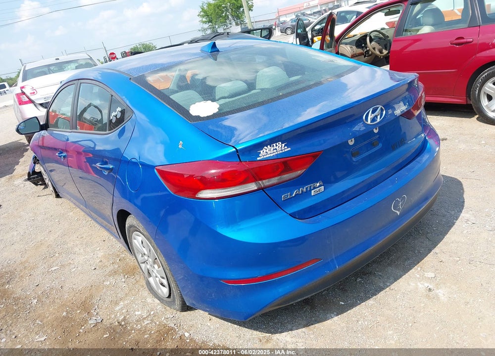 2017 HYUNDAI ELANTRA SE VIN: KMHD74LF1HU096113