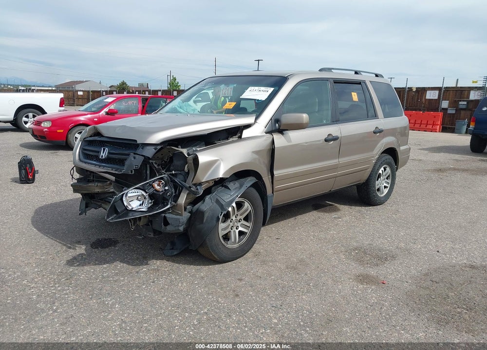 2004 HONDA PILOT EX VIN: 2HKYF18444H504283