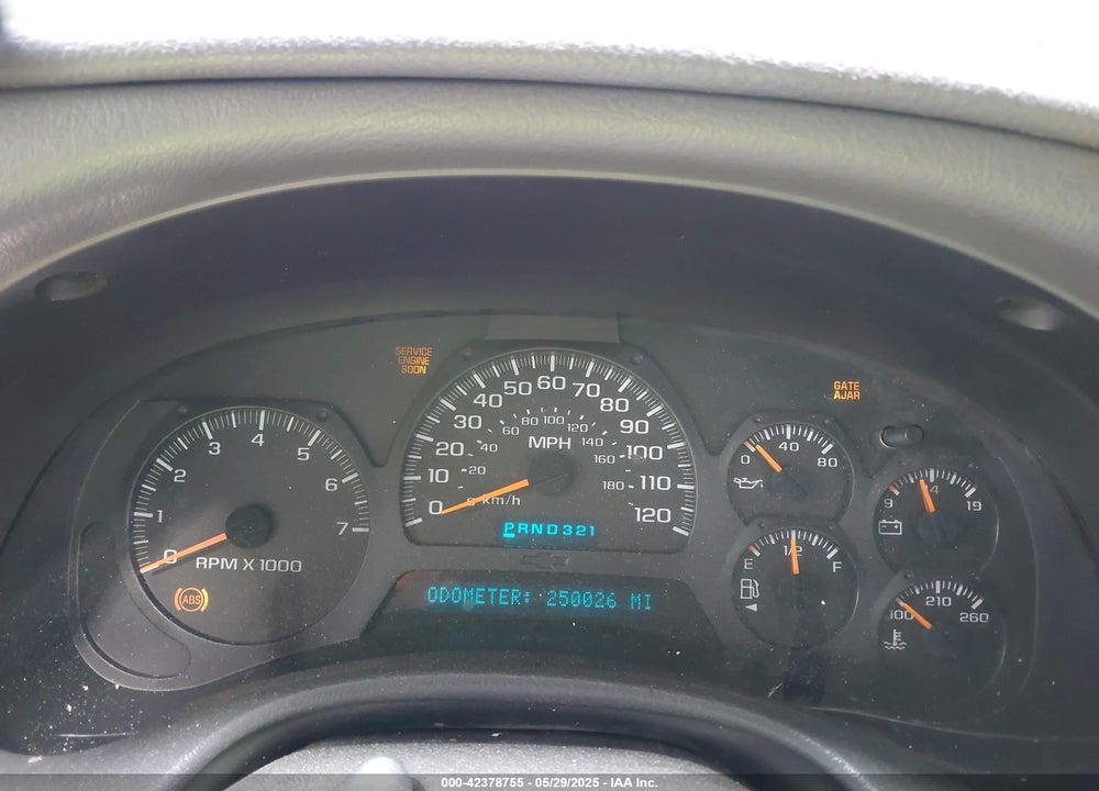 2002 CHEVROLET TRAILBLAZER VIN: 1GNDS13S822136700