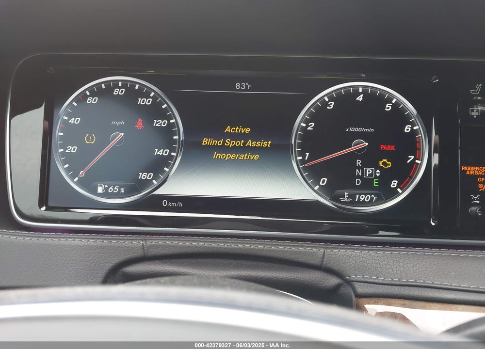 2015 MERCEDES-BENZ S CLASS VIN: WDDUG8CB0FA203021