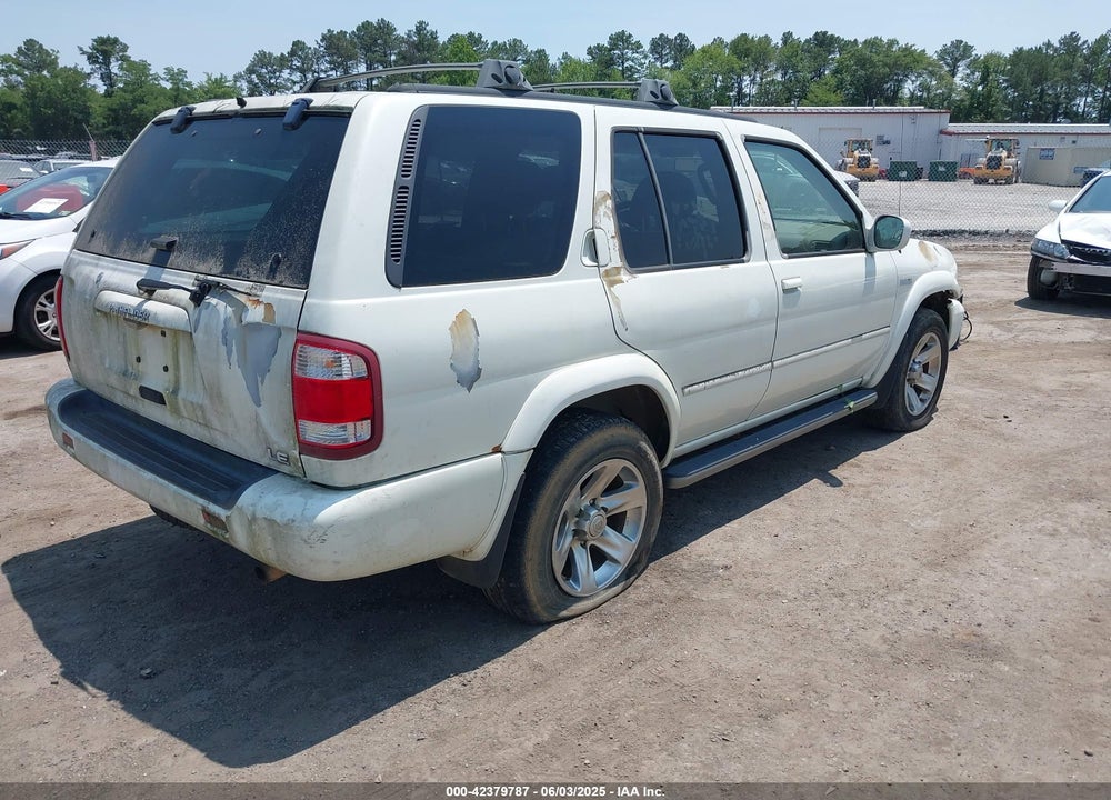 2004 NISSAN PATHFINDER LE PLATINUM VIN: JN8DR09Y24W916394