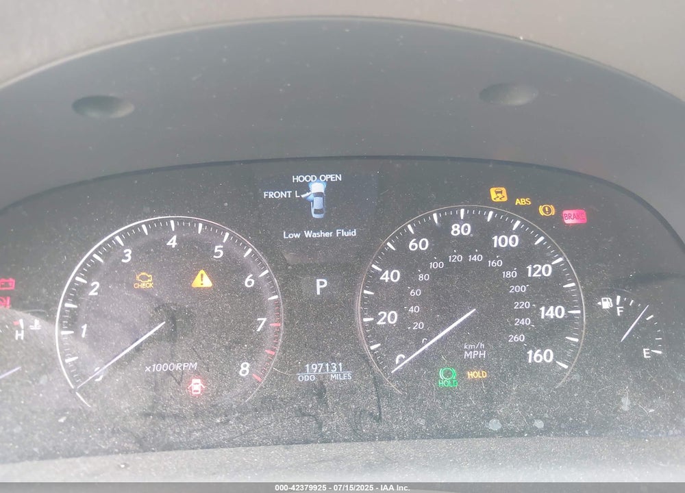 2007 LEXUS LS 460 VIN: JTHBL46F575022252