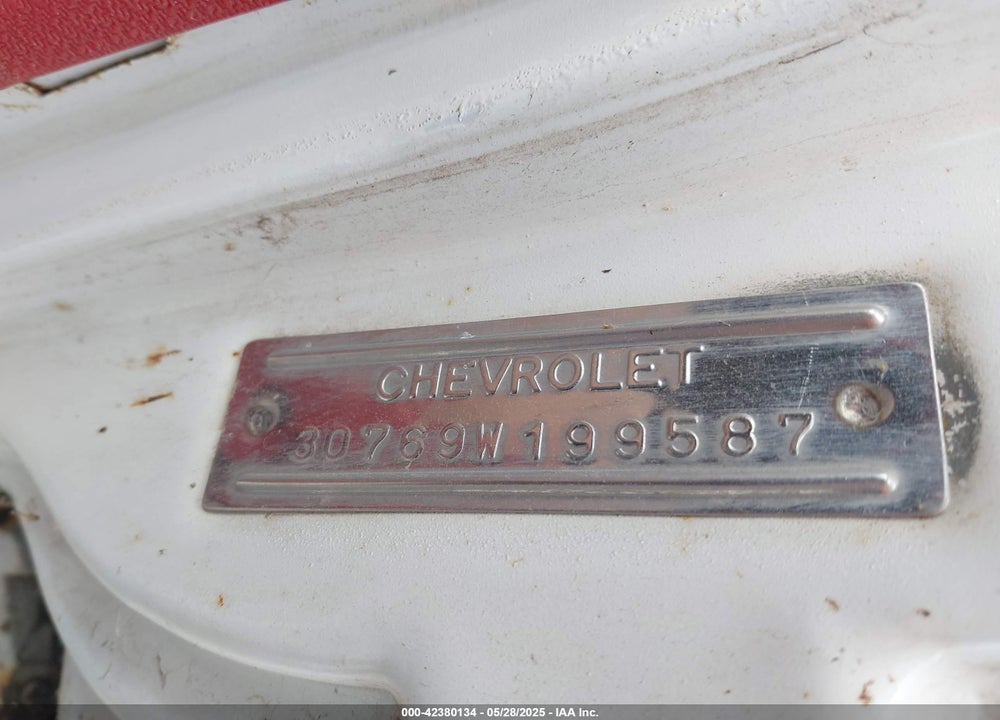 1960 CHEVROLET CORVAIR VIN: 30769W199587