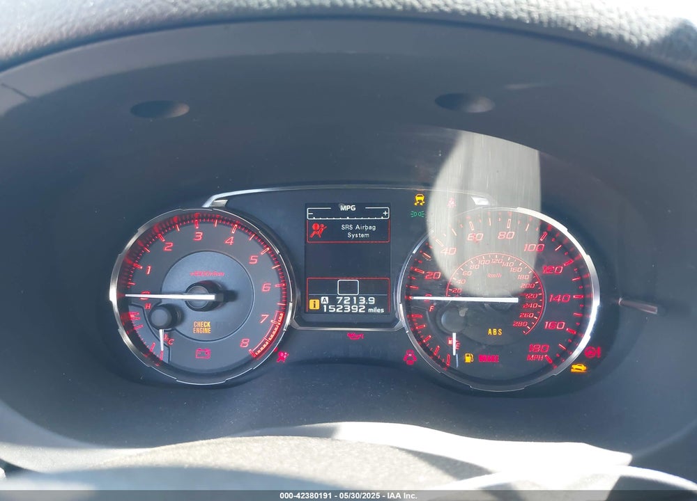 2016 SUBARU WRX VIN: JF1VA1B60G9804286