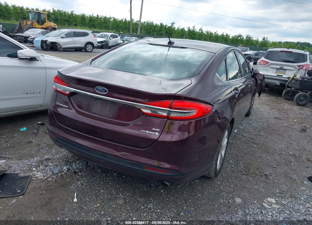 2018 FORD FUSION HYBRID SE VIN: 3FA6P0LU9JR153083
