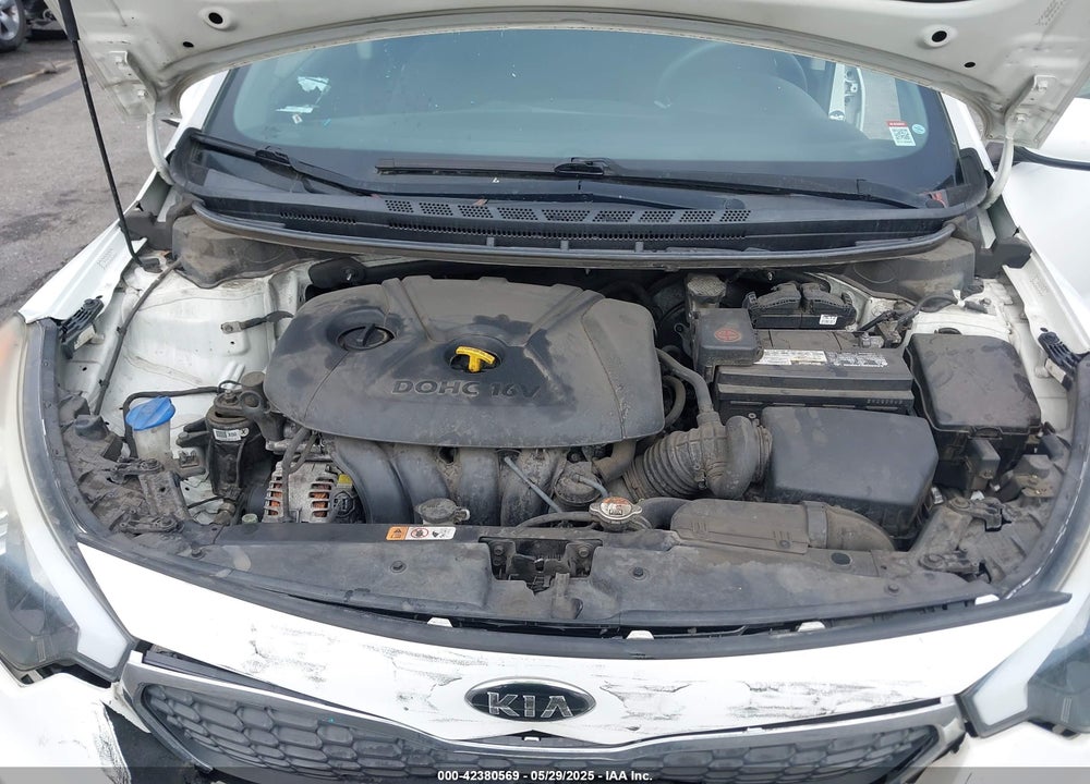 2016 KIA FORTE LX VIN: KNAFK4A64G5581494