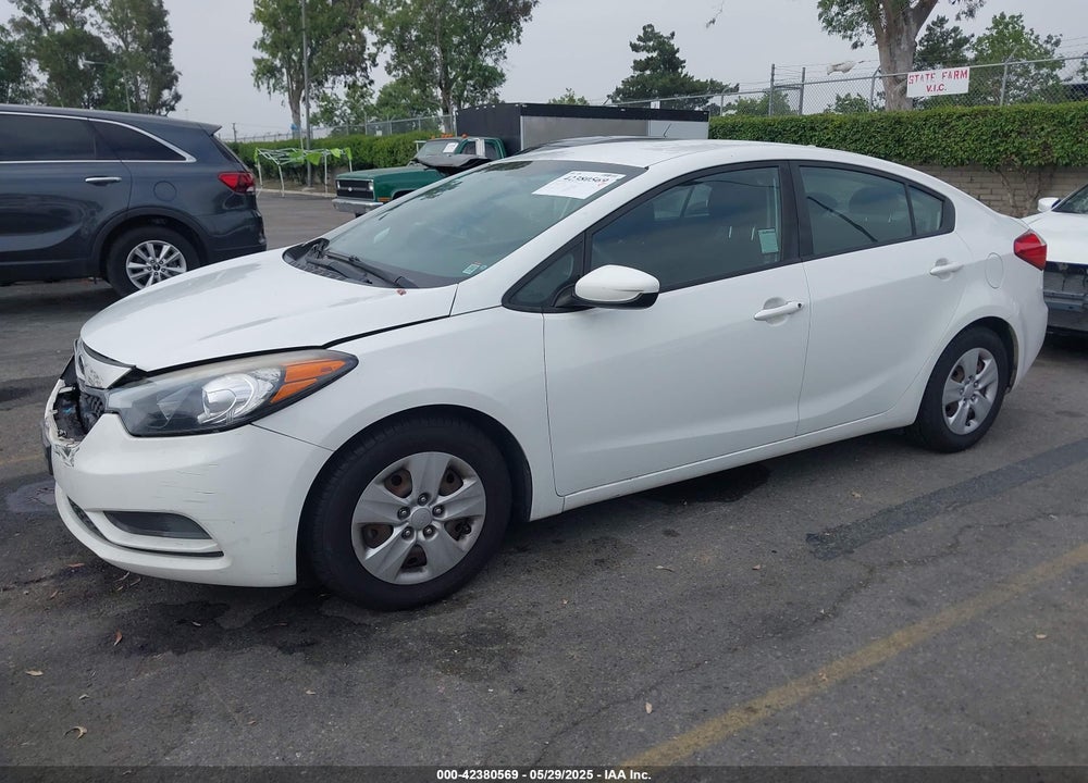 2016 KIA FORTE LX VIN: KNAFK4A64G5581494