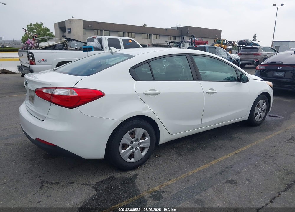 2016 KIA FORTE LX VIN: KNAFK4A64G5581494