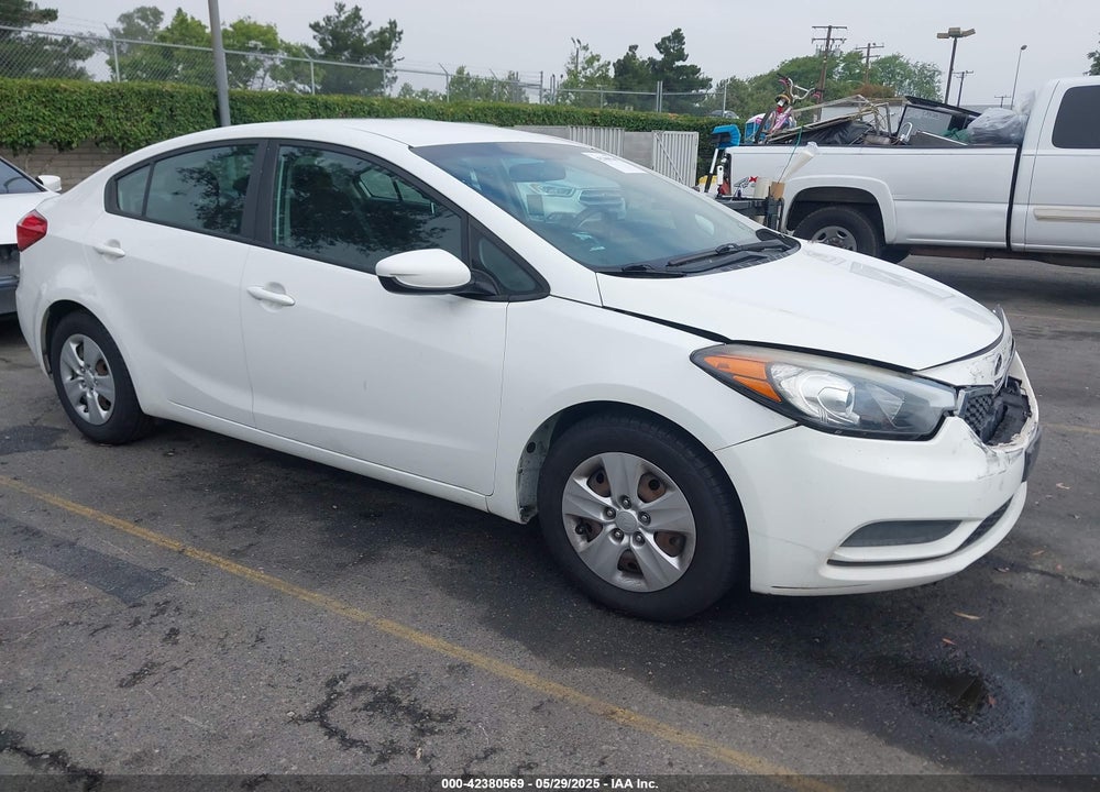2016 KIA FORTE LX VIN: KNAFK4A64G5581494