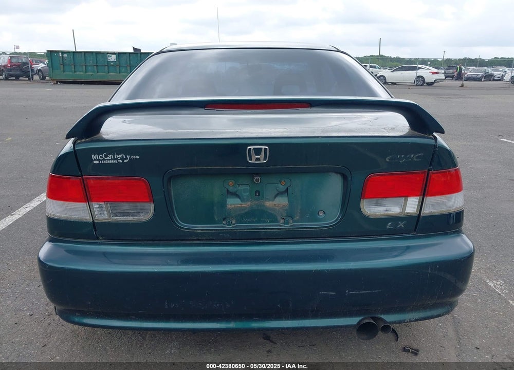 2000 HONDA CIVIC DX VIN: 1HGEJ612XYL012254