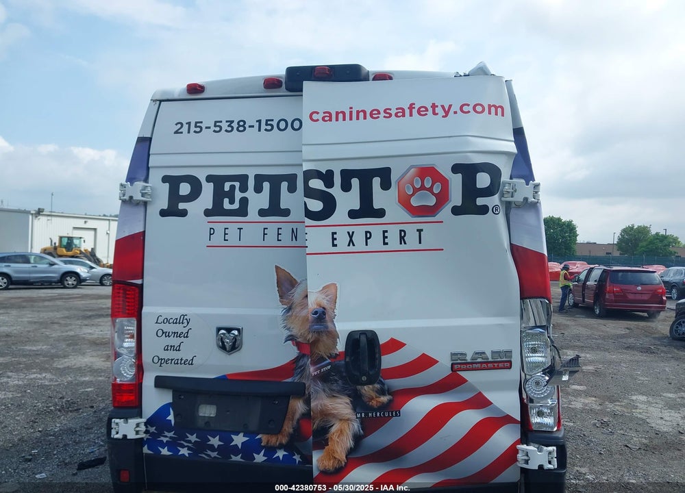 2019 RAM PROMASTER 2500 HIGH ROOF 159 WB VIN: 3C6TRVDG7KE561630